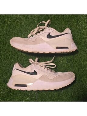Nike Shoes Womens 7 Air Max SYSTM Athletic Low Sneakers DM9538-100 White Mesh